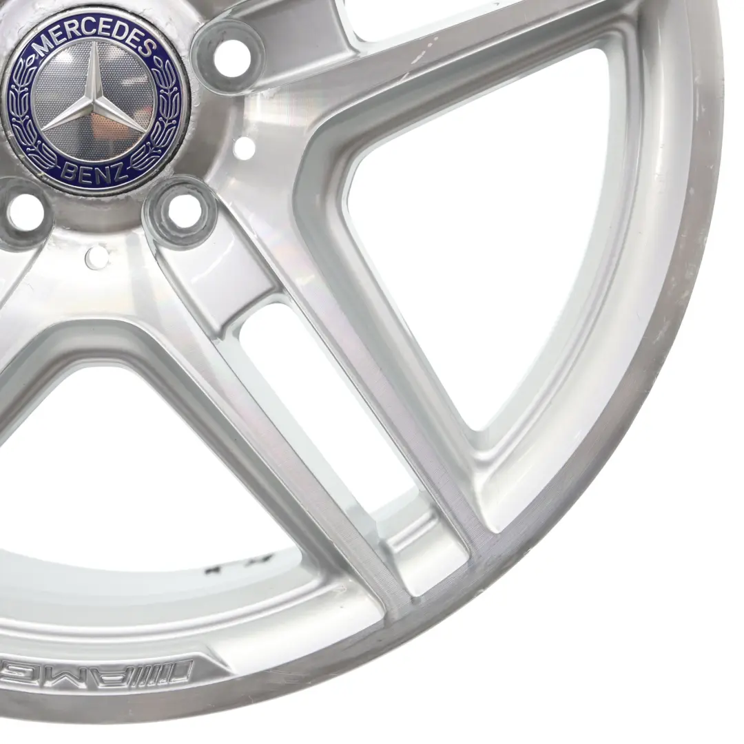 Mercedes W204 AMG Jante arrière en alliage argenté 18" 8,5J ET:54 - SKU A2044014202 - Numéro de pièce A2044014202
