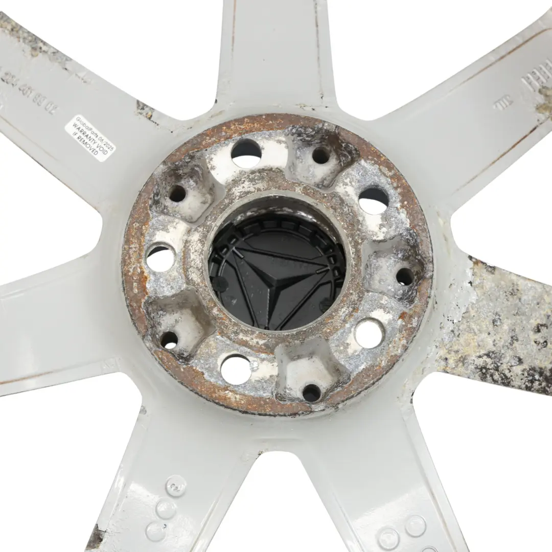 Mercedes W204 7-Spoke AMG Silver Rear Alloy Wheel Rim 18" 8,5J - SKU A2044019902-9 - Part number A2044019902