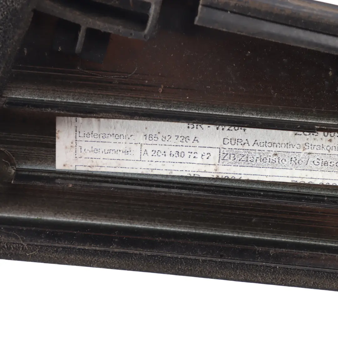 Panoramic Roof Cover Trim Strip Moulding Right O/S to Mercedes W204 with Part number A2046907282 Mercedes W204 Panoramic Roof Cover Trim Strip Moulding Right O/S - SKU A2046907282 - Part number A2046907282