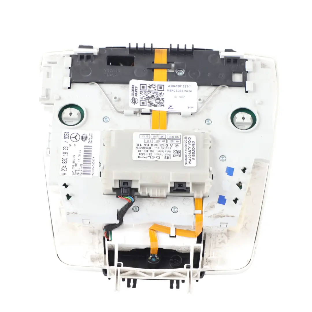 Roof Panel Mercedes W204 W207 Light Front Interior Switch to with Part number A2048201823 Roof Panel Mercedes W204 W207 Light Front Interior Switch - SKU A2048201823-1 - Part number A2048201823
