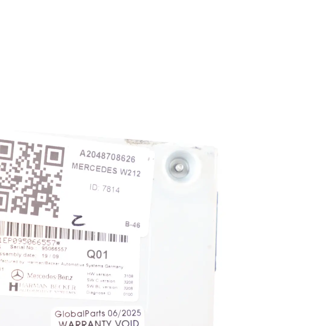 Mercedes W212 ECU Module De Commande D'Interface Multimédia - SKU A2048708626 - Numéro de pièce A2048708626
