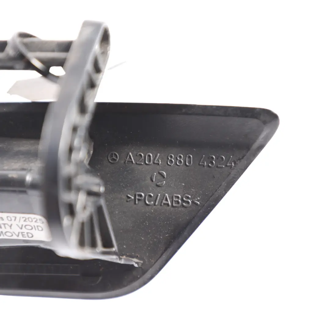 Headlight Washer Cover Right O/S Obsidian Black Metallic - 197 to Mercedes W204 with Part number A2048804324 Mercedes W204 Headlight Washer Cover Right O/S Obsidian Black Metallic - 197 - SKU A2048804324-OB - Part number A2048804324