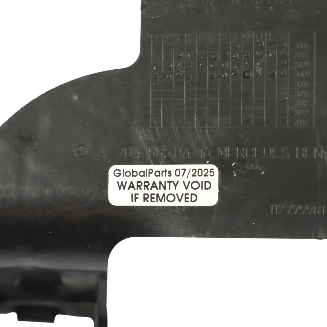 Mercedes W204 Supporto Paraurti Anteriore Scorrevole A Destra - SKU A2048850416 - Numero di parte A2048850416