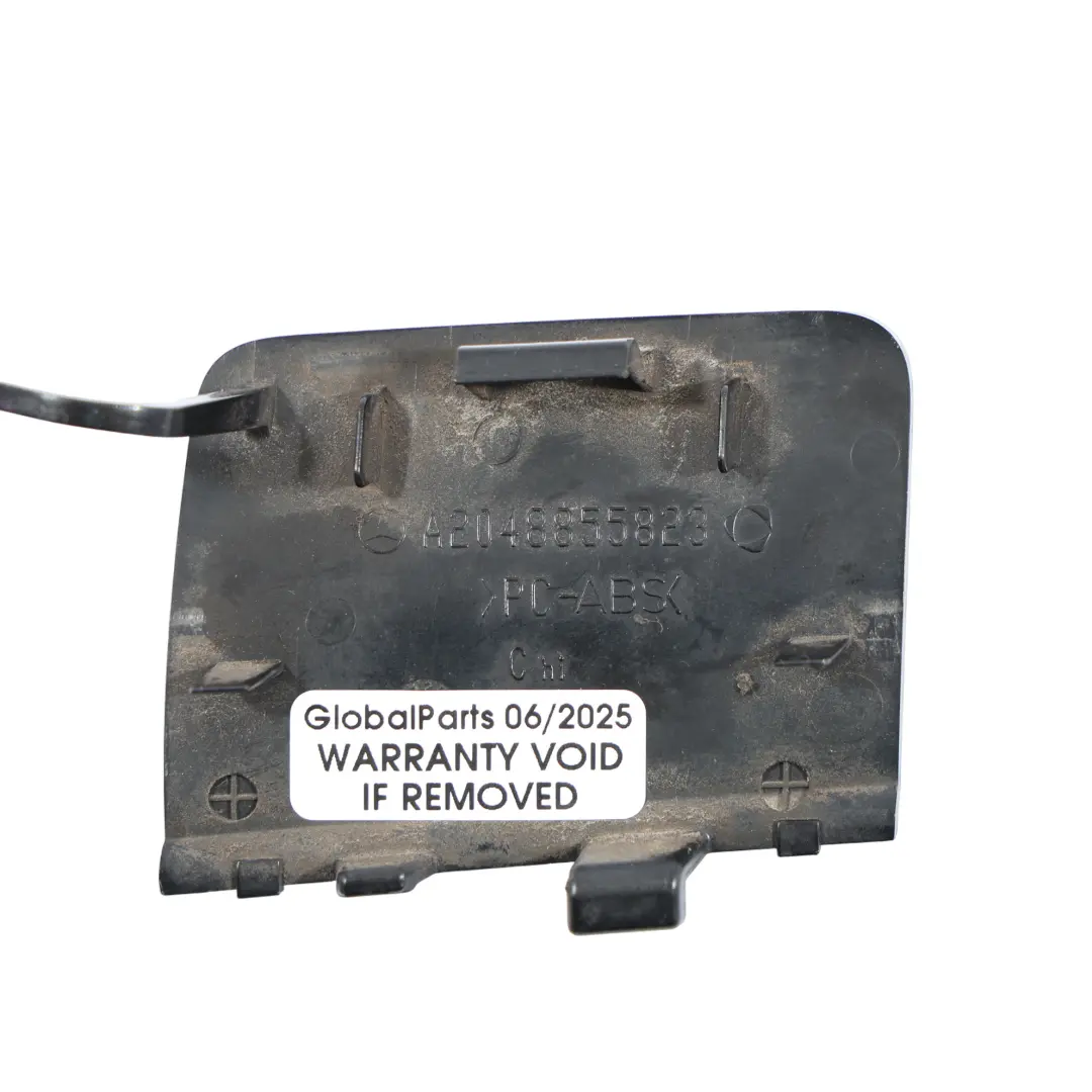 Cache D'Œillet Remorquage Chocs Arrière Noir Obsidienne 197 Mercedes W204 - SKU A2048855823-OB - Numéro de pièce A2048855823