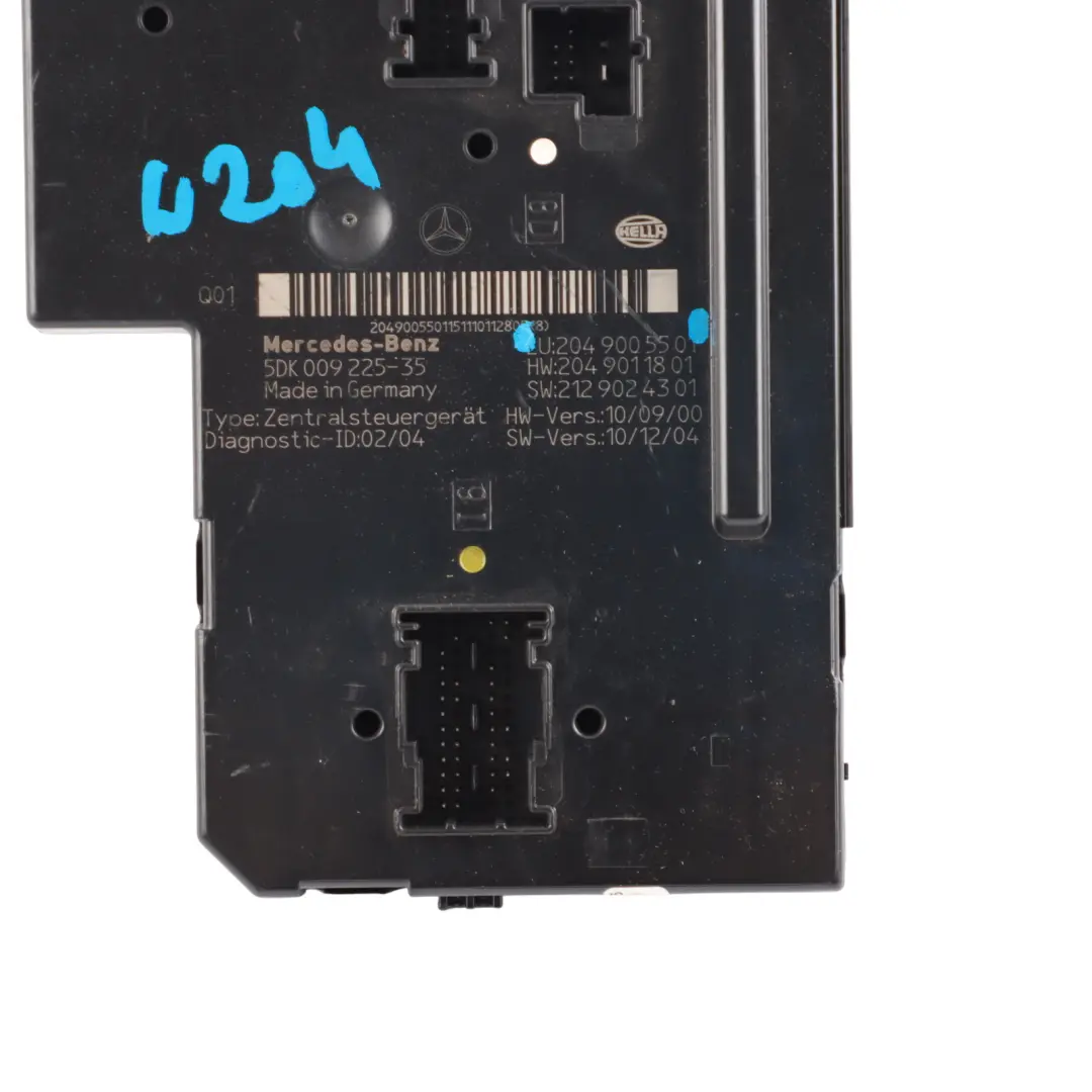 SAM Module Fuse Box Relay Control Unit to Mercedes W204 Rear with Part number A2049005501 Mercedes W204 Rear SAM Module Fuse Box Relay Control Unit - SKU A2049005501 - Part number A2049005501