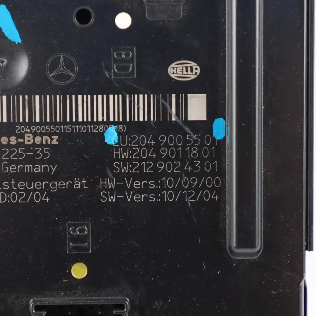 SAM Module Fuse Box Relay Control Unit to Mercedes W204 Rear with Part number A2049005501 Mercedes W204 Rear SAM Module Fuse Box Relay Control Unit - SKU A2049005501 - Part number A2049005501