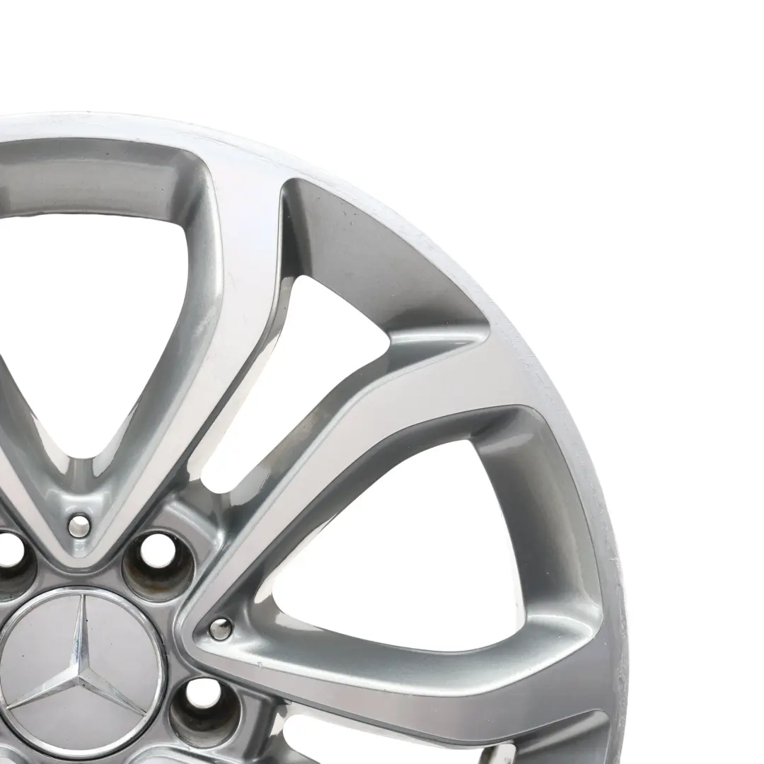 Rim Mercedes W205 Alloy 5-Double-Spoke 17" 7J ET:48,5 to Wheel with Part number A2054010200 Wheel Rim Mercedes W205 Alloy 5-Double-Spoke 17" 7J ET:48,5 - SKU A2054010200-2 - Part number A2054010200
