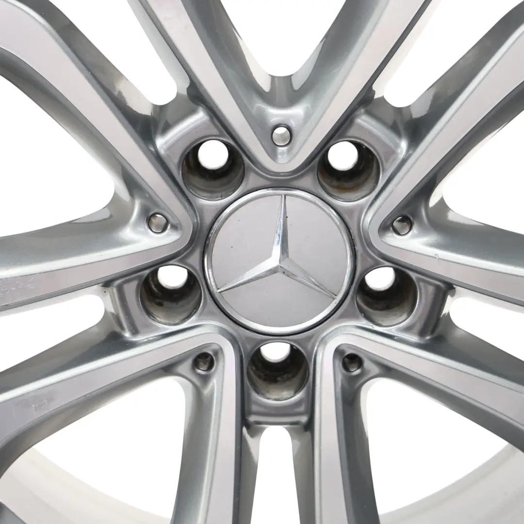 Rim Mercedes W205 Alloy 5-Double-Spoke 17" 7J ET:48,5 to Wheel with Part number A2054010200 Wheel Rim Mercedes W205 Alloy 5-Double-Spoke 17" 7J ET:48,5 - SKU A2054010200-2 - Part number A2054010200