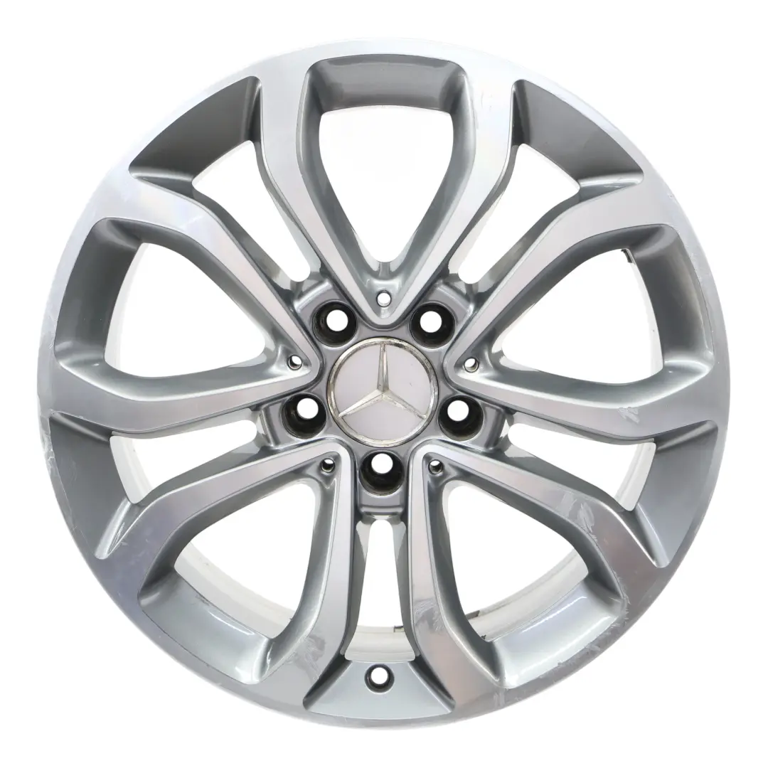 Alloy Wheel Rim 5 Double Spoke 17" 7J ET:48,5 to Mercedes W205 with Part number A2054010200 Mercedes W205 Alloy Wheel Rim 5 Double Spoke 17" 7J ET:48,5 - SKU A2054010200-4 - Part number A2054010200