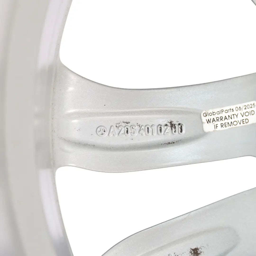 Alloy Wheel Rim 5 Double Spoke 17" 7J ET:48,5 to Mercedes W205 with Part number A2054010200 Mercedes W205 Alloy Wheel Rim 5 Double Spoke 17" 7J ET:48,5 - SKU A2054010200-4 - Part number A2054010200