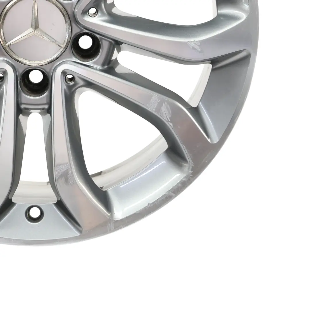 Alloy Wheel Rim 5 Double Spoke 17" 7J ET:48,5 to Mercedes W205 with Part number A2054010200 Mercedes W205 Alloy Wheel Rim 5 Double Spoke 17" 7J ET:48,5 - SKU A2054010200-4 - Part number A2054010200
