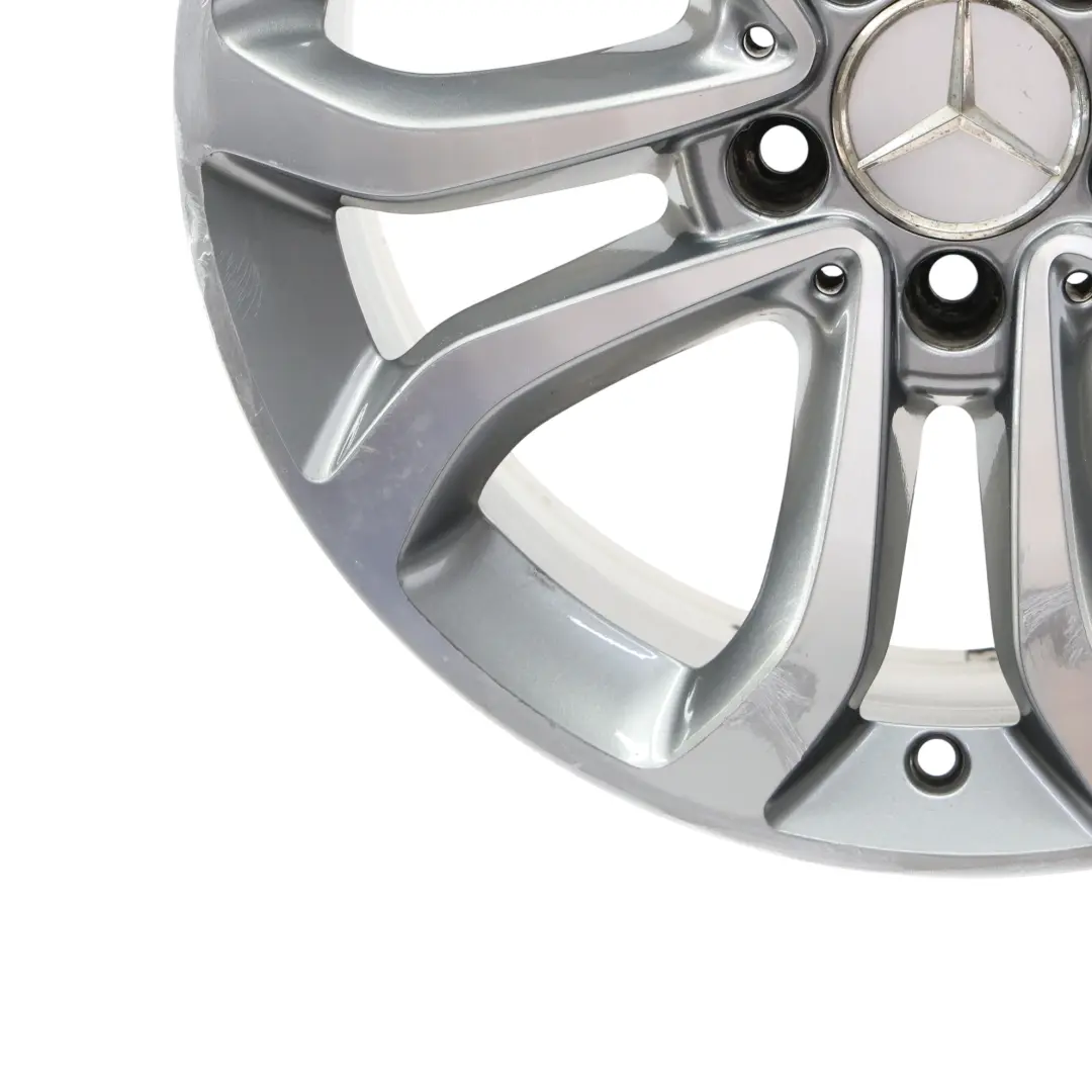 Alloy Wheel Rim 5 Double Spoke 17" 7J ET:48,5 to Mercedes W205 with Part number A2054010200 Mercedes W205 Alloy Wheel Rim 5 Double Spoke 17" 7J ET:48,5 - SKU A2054010200-4 - Part number A2054010200