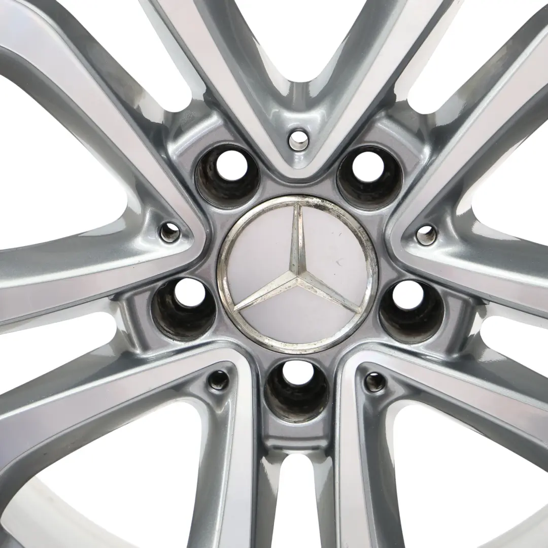 Alloy Wheel Rim 5 Double Spoke 17" 7J ET:48,5 to Mercedes W205 with Part number A2054010200 Mercedes W205 Alloy Wheel Rim 5 Double Spoke 17" 7J ET:48,5 - SKU A2054010200-4 - Part number A2054010200