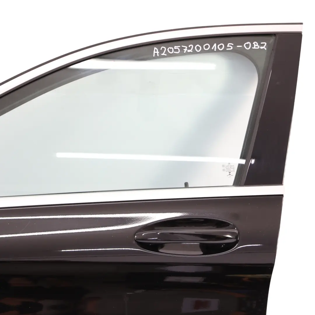 Door Front Left N/S Obsidian Black Metallic - 197 Mercedes W205 - SKU A2057200105-OB2 - Part number A2057200105