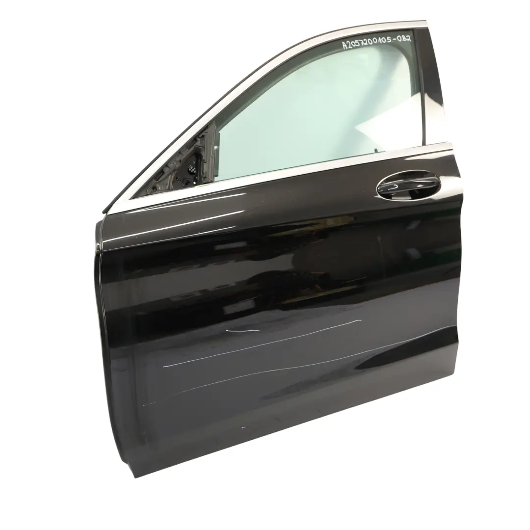 Door Front Left N/S Obsidian Black Metallic - 197 Mercedes W205 - SKU A2057200105-OB2 - Part number A2057200105