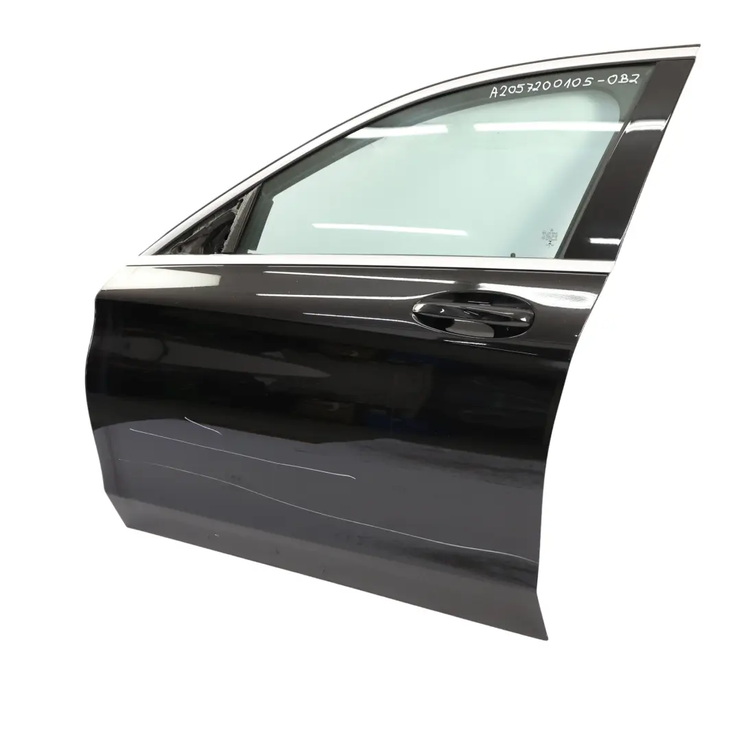 Door Front Left N/S Obsidian Black Metallic - 197 Mercedes W205 - SKU A2057200105-OB2 - Part number A2057200105