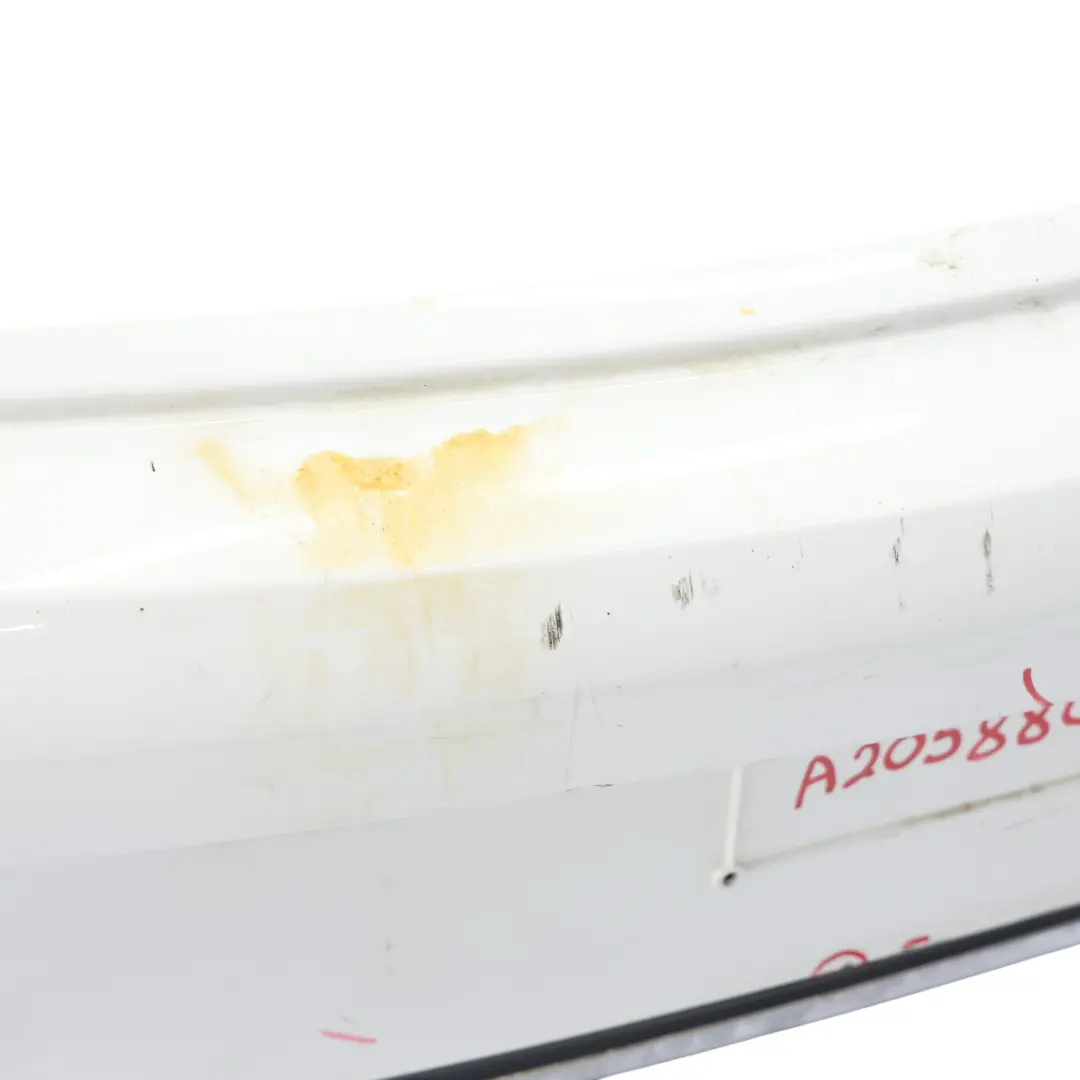Bumper Trim Panel Covering AMG Polar White - 149 to Mercedes A205 C205 Rear with Part number A2058802206 Mercedes A205 C205 Rear Bumper Trim Panel Covering AMG Polar White - 149 - SKU A2058802206-POL - Part number A2058802206