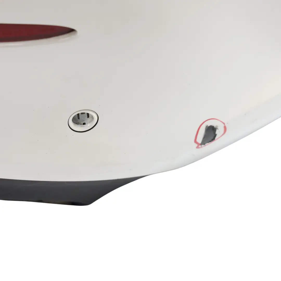 Bumper Trim Panel Covering AMG Polar White - 149 to Mercedes A205 C205 Rear with Part number A2058802206 Mercedes A205 C205 Rear Bumper Trim Panel Covering AMG Polar White - 149 - SKU A2058802206-POL - Part number A2058802206