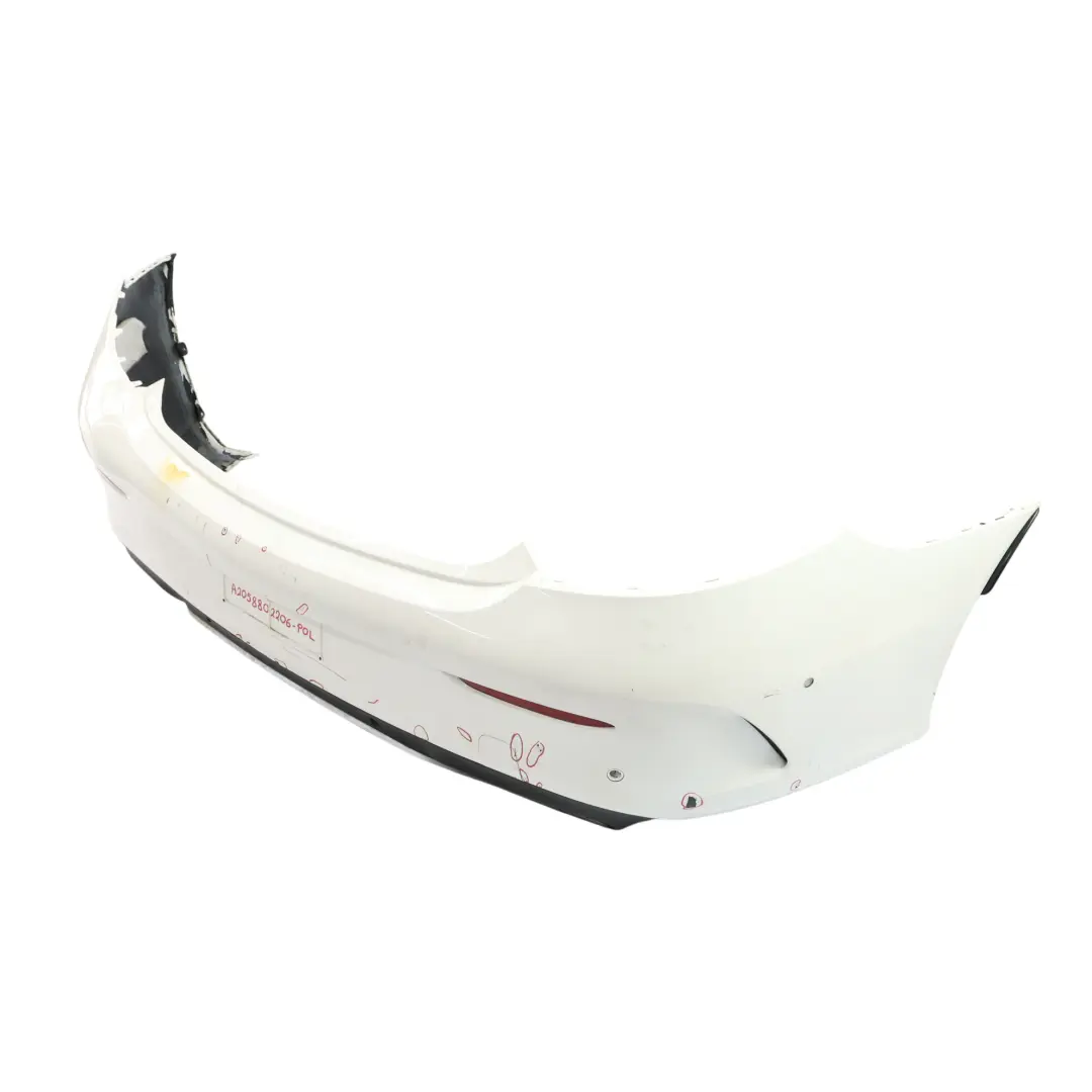 Zderzak Tylny AMG Polar White Biały - 149 do Mercedes A205 C205 o numerze A2058802206 Mercedes A205 C205 Zderzak Tylny AMG Polar White Biały - 149 - SKU A2058802206-POL - Numer Części A2058802206