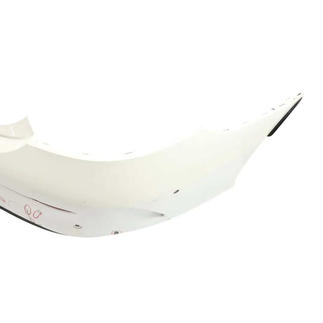 Bumper Trim Panel Covering AMG Polar White - 149 to Mercedes A205 C205 Rear with Part number A2058802206 Mercedes A205 C205 Rear Bumper Trim Panel Covering AMG Polar White - 149 - SKU A2058802206-POL - Part number A2058802206