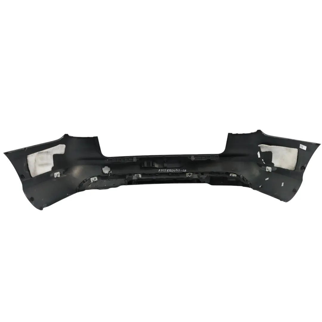 Mercedes S205 Bumper Rear Trim Panel Cover Obsidian Black Metallic - 197 - SKU A2058804147-OB - Part number A2058804147