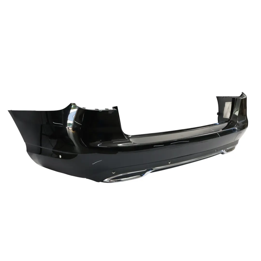 Mercedes S205 Bumper Rear Trim Panel Cover Obsidian Black Metallic - 197 - SKU A2058804147-OB - Part number A2058804147