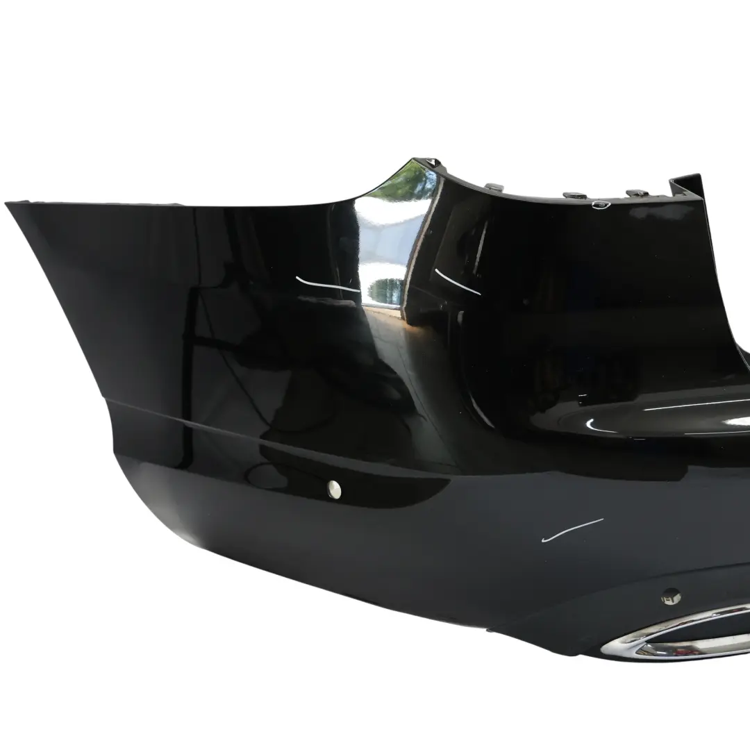 Mercedes S205 Bumper Rear Trim Panel Cover Obsidian Black Metallic - 197 - SKU A2058804147-OB - Part number A2058804147