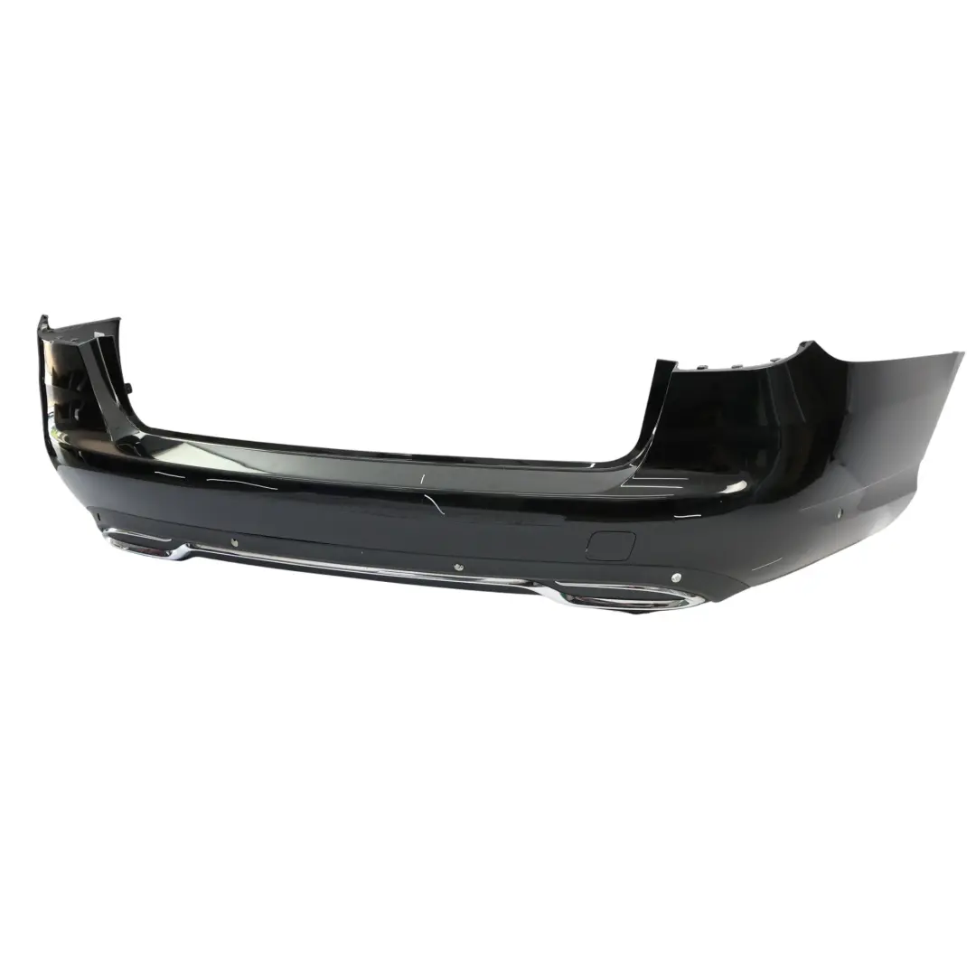 Mercedes S205 Bumper Rear Trim Panel Cover Obsidian Black Metallic - 197 - SKU A2058804147-OB - Part number A2058804147