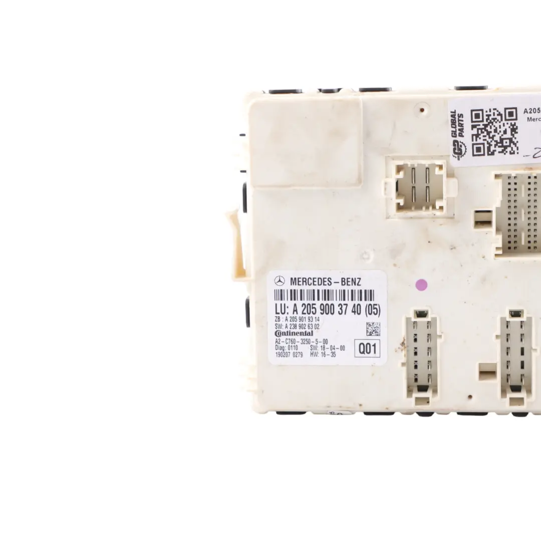 Mercedes A205 Convertible Comfort Control Unit Module ECU - SKU A2059003740-1 - Part number A2059003740