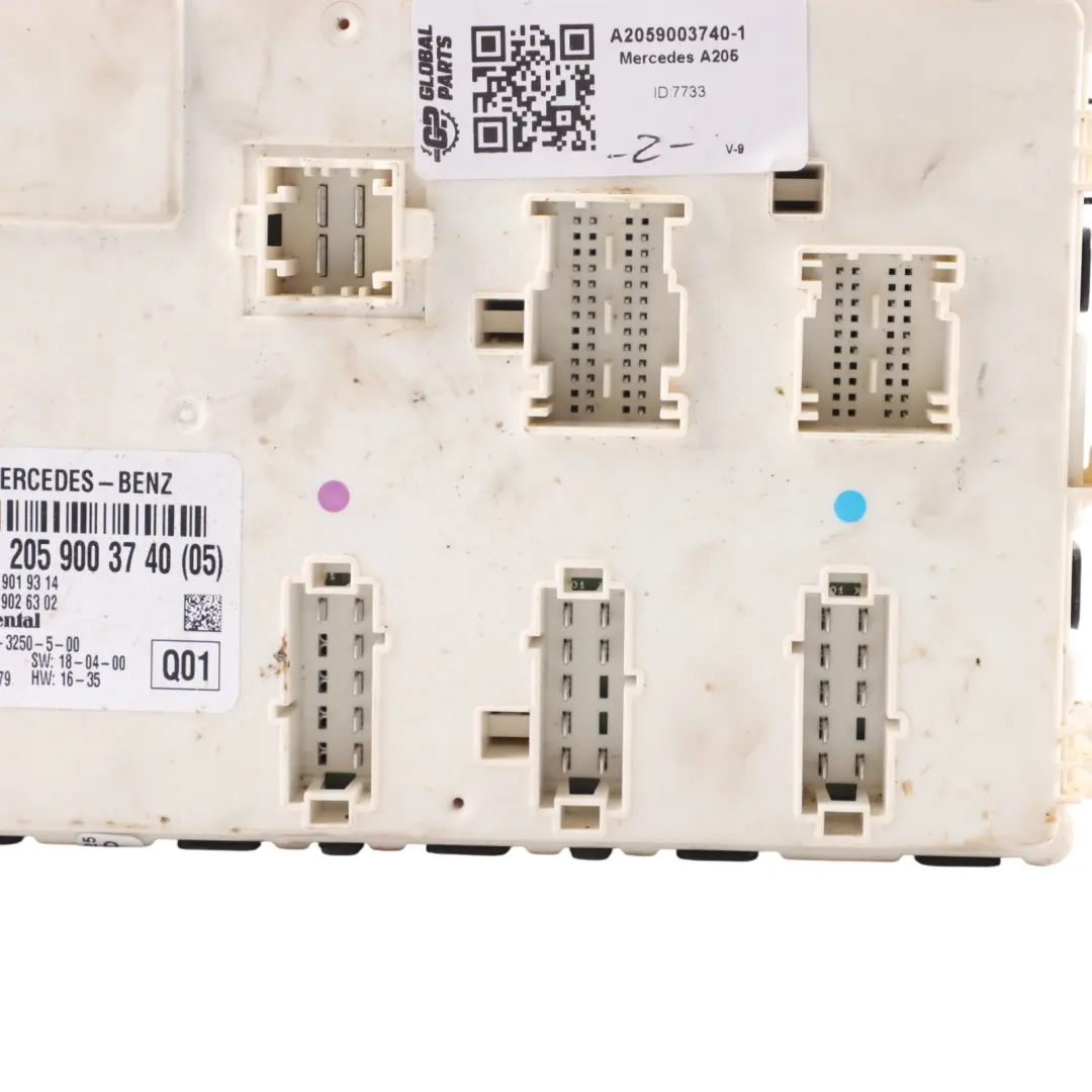 Control Unit Module ECU to Mercedes A205 Convertible Comfort with Part number A2059003740 Mercedes A205 Convertible Comfort Control Unit Module ECU - SKU A2059003740-1 - Part number A2059003740