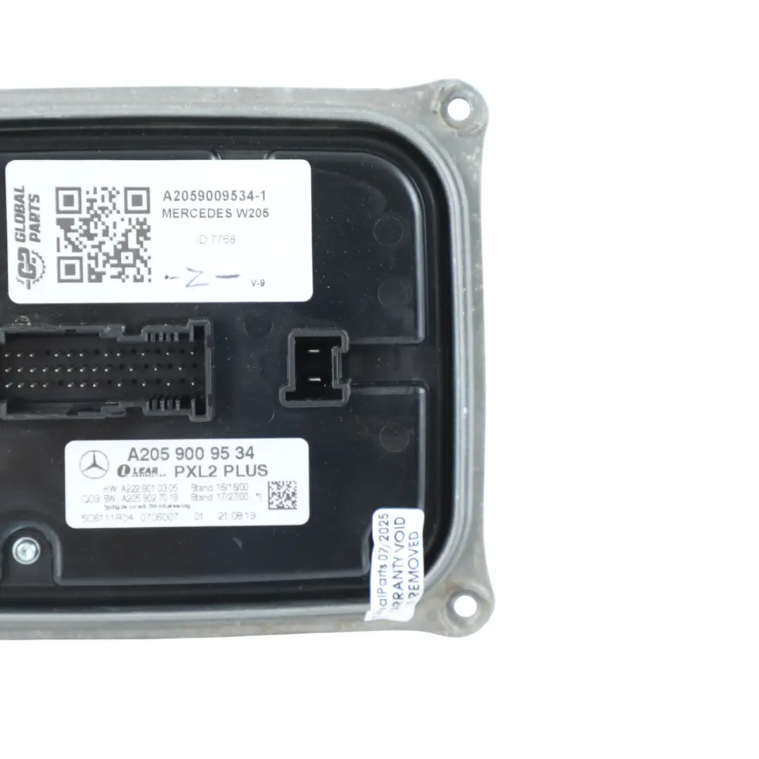 Headlight Ballast LED Control Module Unit to Mercedes W205 W213 W238 with Part number A2059009534 Mercedes W205 W213 W238 Headlight Ballast LED Control Module Unit - SKU A2059009534-1 - Part number A2059009534