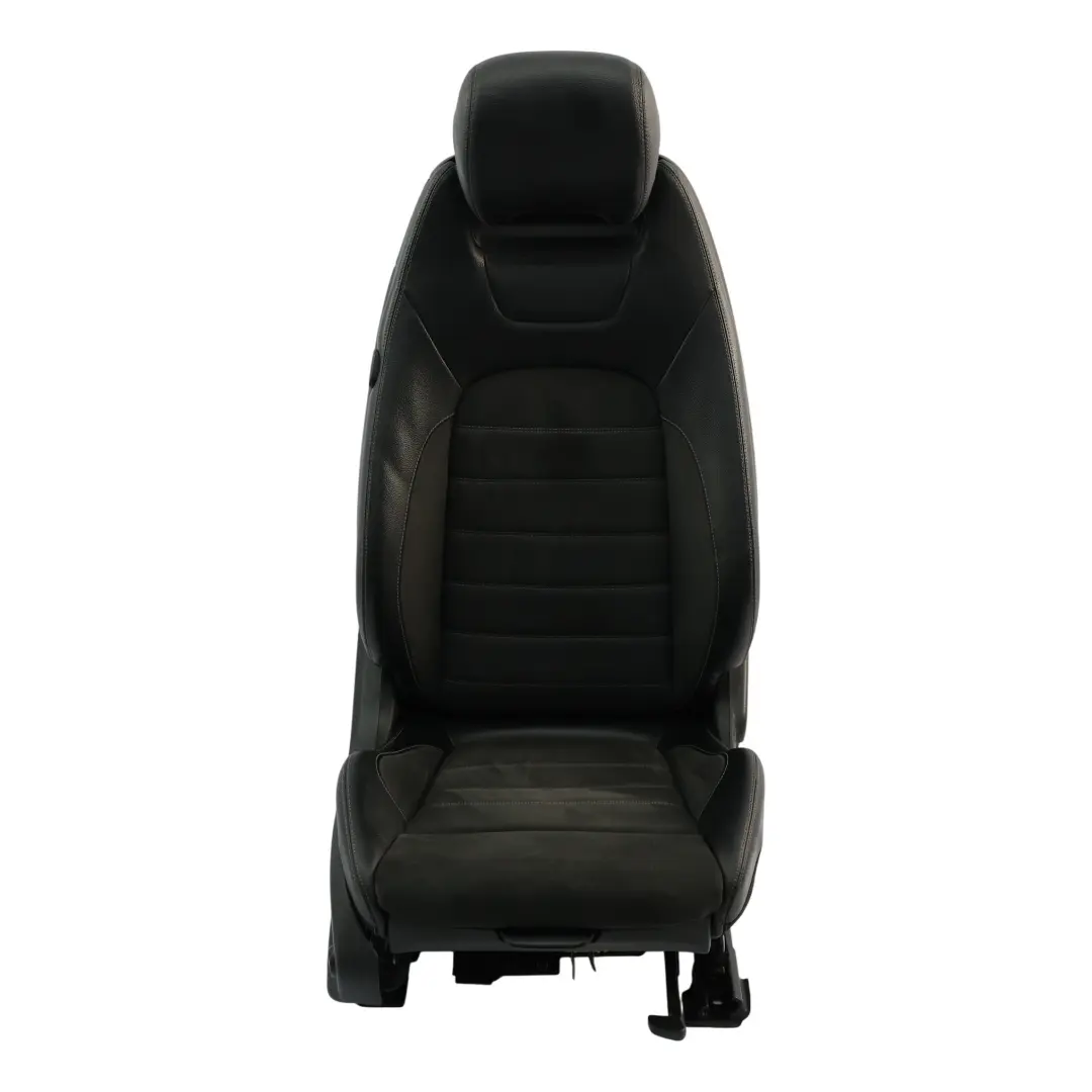 Mercedes C205 Vorder Sitz Beheizt Elektrisch Alcantara Leder Schwarz Rechts - SKU A2059106302-4 - Teilenummer A2059106302
