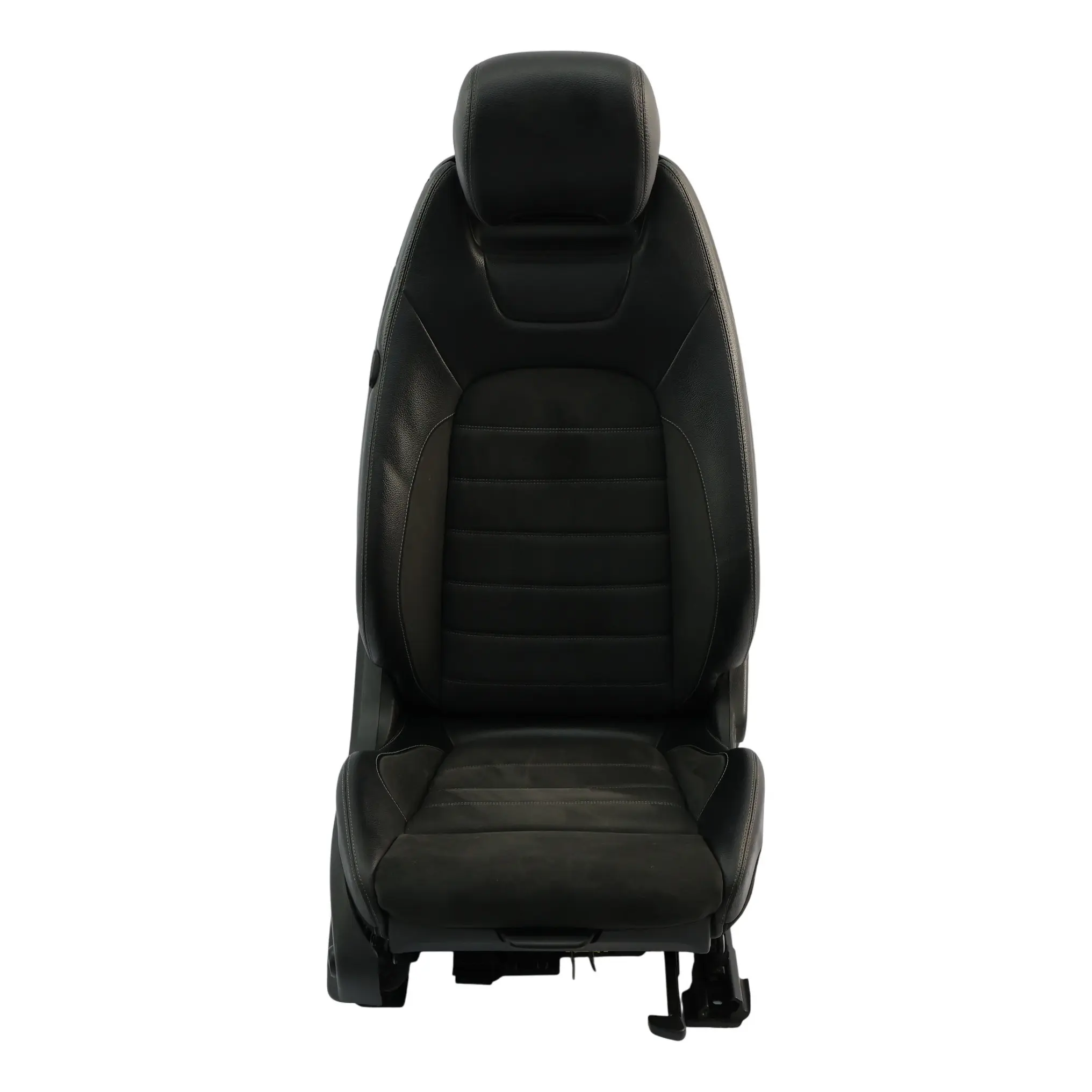 Mercedes C205 Vorder Sitz Beheizt Elektrisch Alcantara Leder Schwarz Rechts