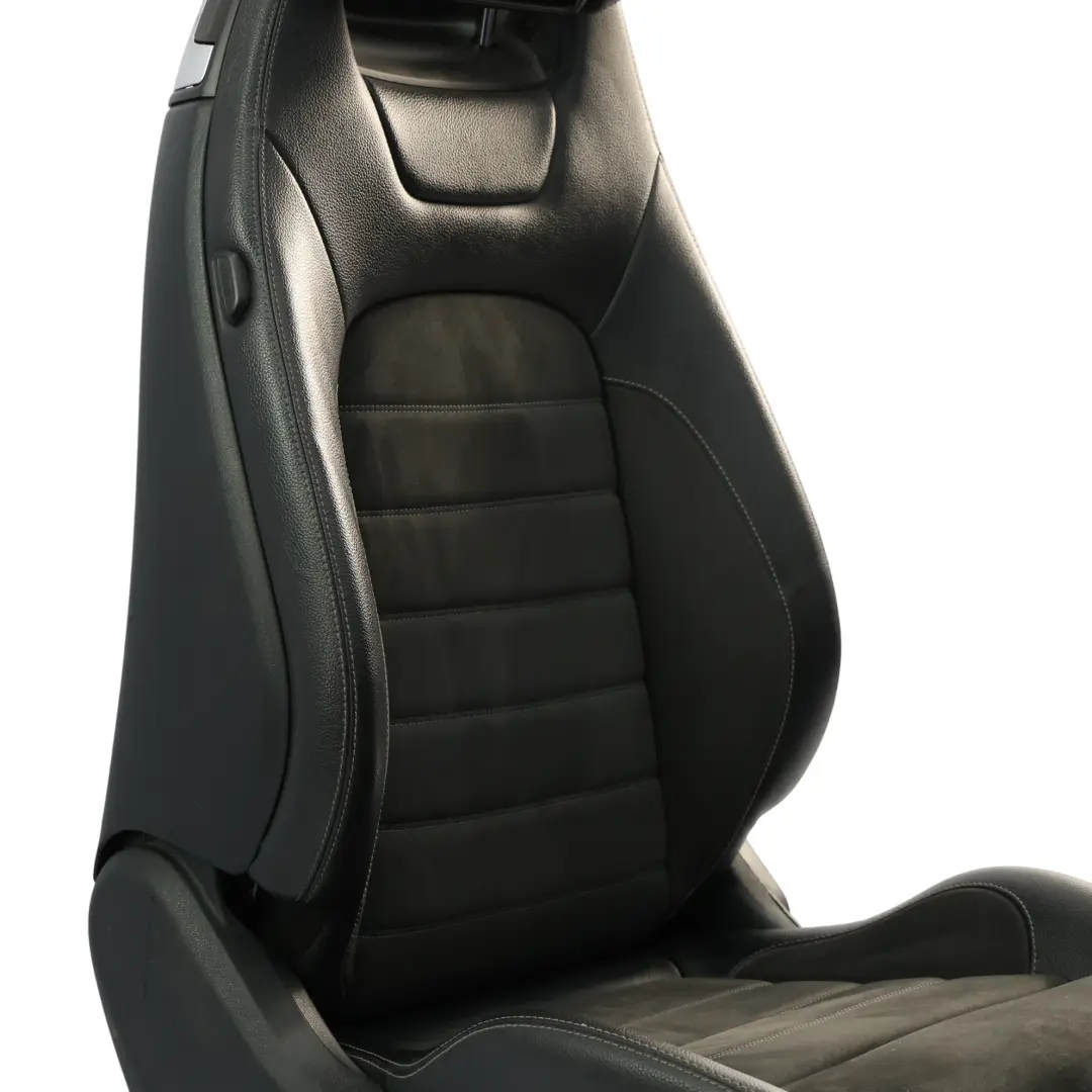 Mercedes C205 Coupe Front Seat Heated Electric Alcantara Leather Black Right O/S - SKU A2059106302-4 - Part number A2059106302