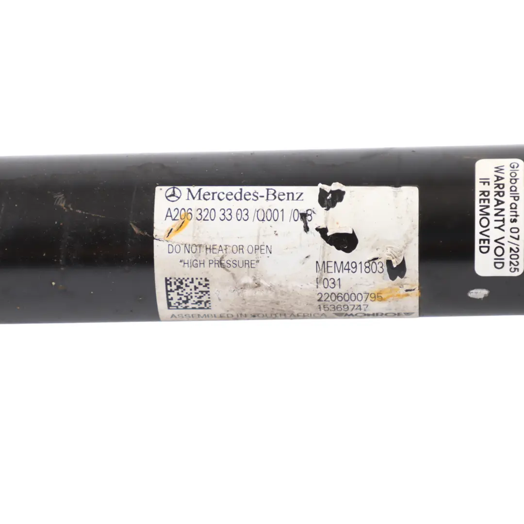 Amortiguador Strut Muelle Delantero Izquierdo Derecho A2063203303 para Mercedes W206 con número de pieza A2063204403 Mercedes W206 Amortiguador Strut Muelle Delantero Izquierdo Derecho A2063203303 - SKU A2063204403 - Número de pieza A2063204403