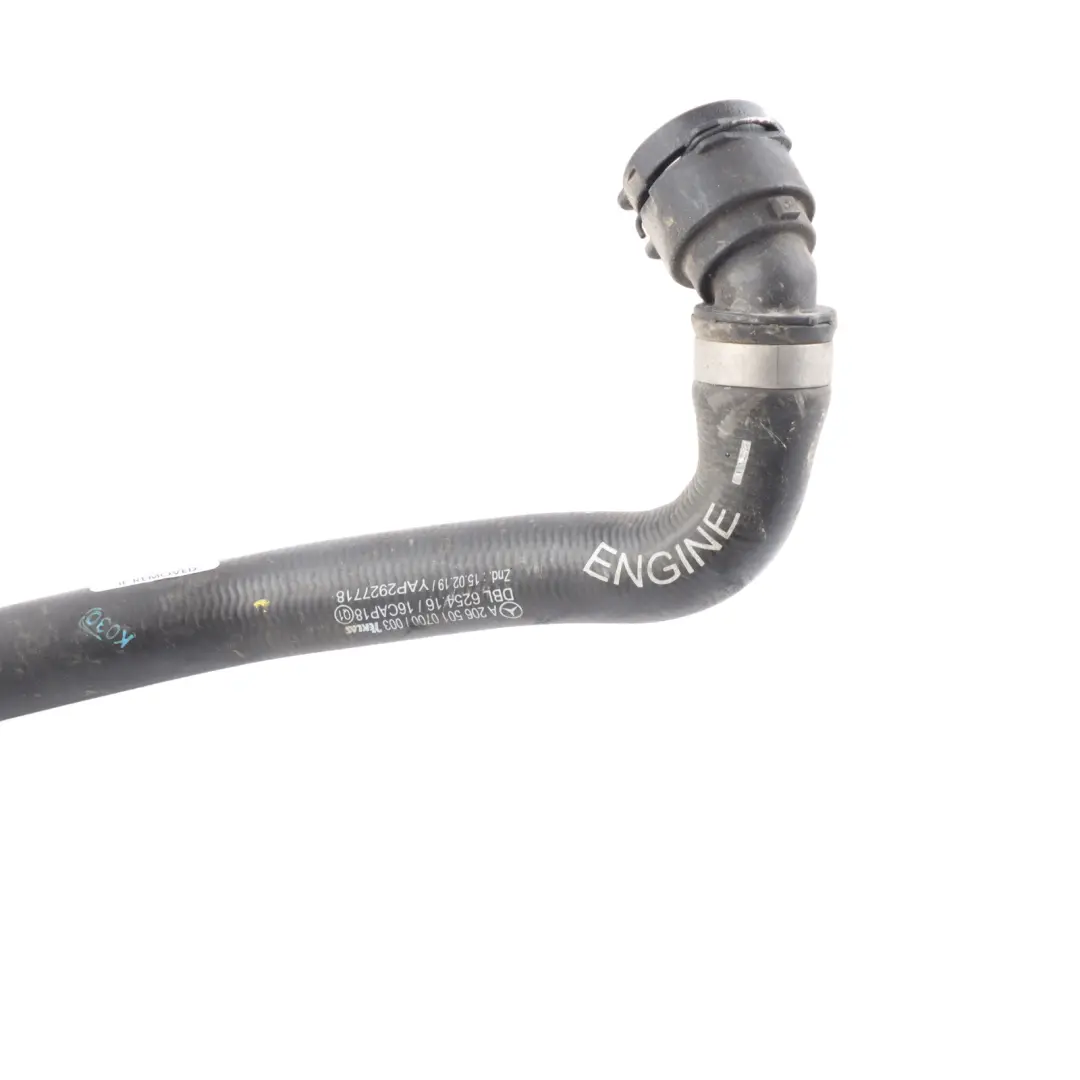 Mercedes W206 M254 Petrol Engine Water Coolant Pipe Hose Line Tube - SKU A2065010700 - Part number A2065010700
