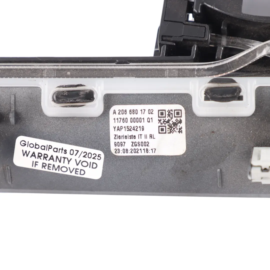 Dashboard Trim Strip Front Left N/S to Mercedes W206 with Part number A2066801702 Mercedes W206 Dashboard Trim Strip Front Left N/S - SKU A2066801702 - Part number A2066801702