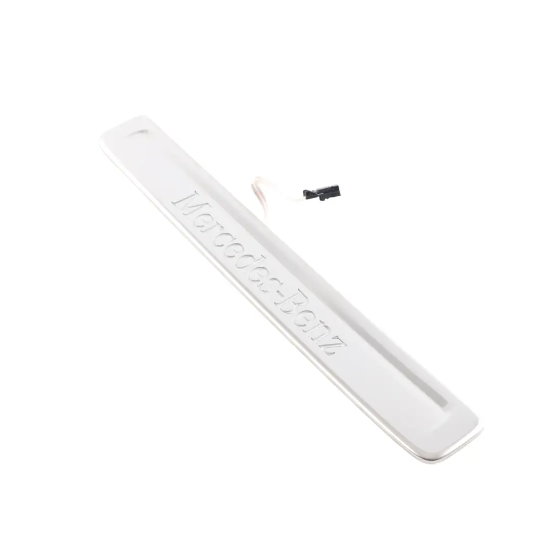 Front Entrance Trim Seal Strip Plate Cover Right O/S to Mercedes W206 with Part number A2066801801 Mercedes W206 Front Entrance Trim Seal Strip Plate Cover Right O/S - SKU A2066801801 - Part number A2066801801