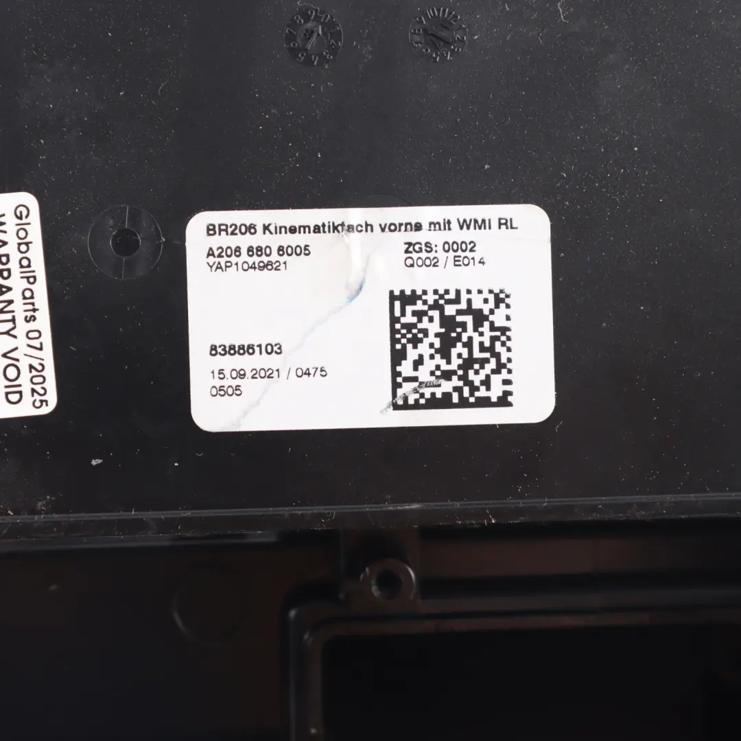 Mercedes W206 Centre Console Storage Glove Box Ambient Light - SKU RHD-A2066806005 - Part number A2066806005