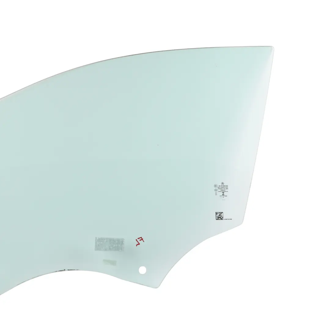 Front Left N/S Window Glass Green AS2 to Mercedes W206 with Part number A2067251500 Mercedes W206 Front Left N/S Window Glass Green AS2 - SKU A2067253100 - Part number A2067251500