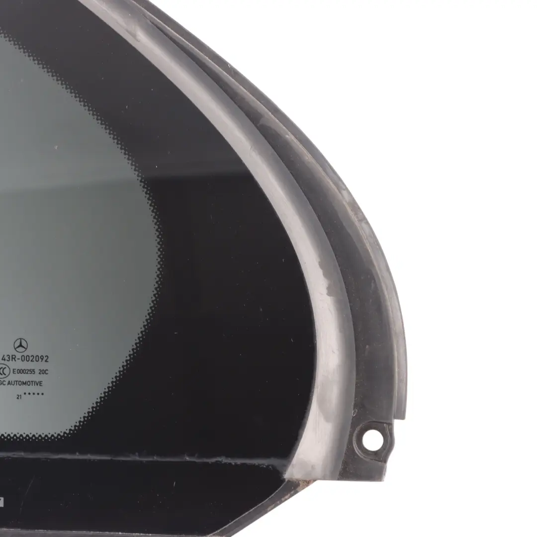 Window Quarter Glass Tinted ESG Left N/S to Mercedes W206 Rear with Part number A2067303700 Mercedes W206 Rear Window Quarter Glass Tinted ESG Left N/S - SKU A2067303700 - Part number A2067303700