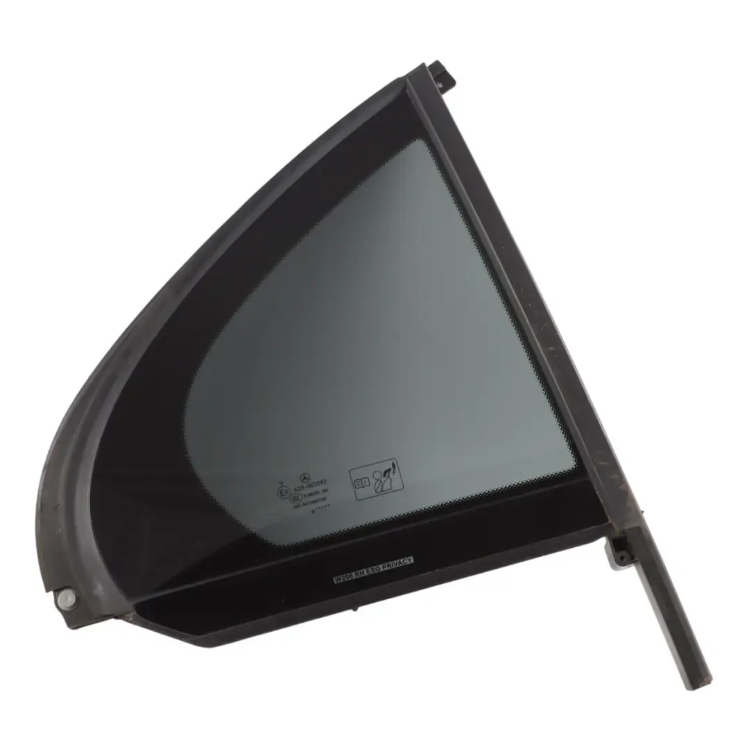 Window Quarter Glass Tinted ESG Right O/S to Mercedes W206 Rear with Part number A2067303800 Mercedes W206 Rear Window Quarter Glass Tinted ESG Right O/S - SKU A2067303800 - Part number A2067303800