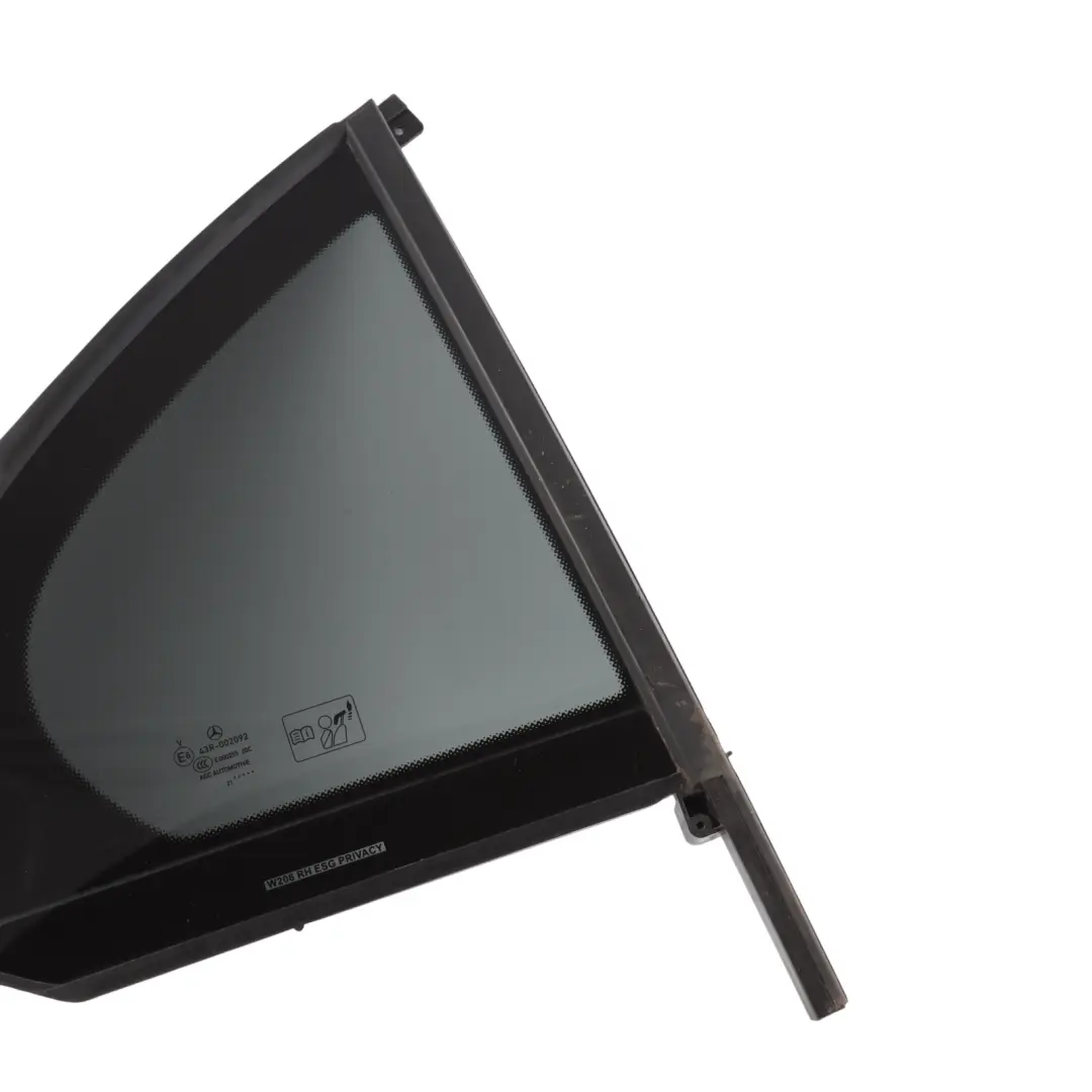 Mercedes W206 Rear Window Quarter Glass Tinted ESG Right O/S - SKU A2067303800 - Part number A2067303800