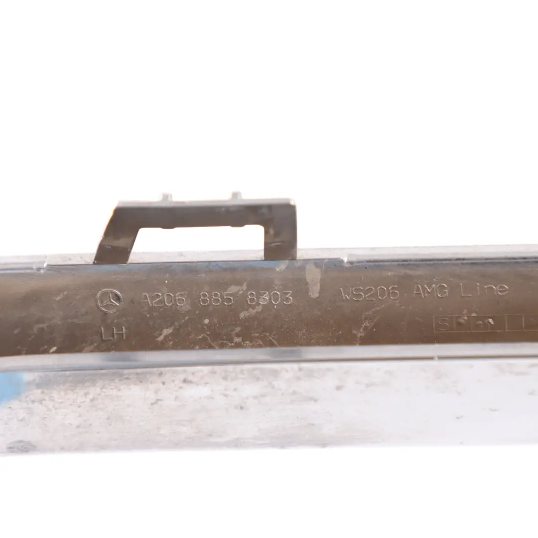 Bumper Diffuser Exhaust Trim Cover Rear Left N/S to Mercedes W205 AMG with Part number A2068858303 Mercedes W205 AMG Bumper Diffuser Exhaust Trim Cover Rear Left N/S - SKU A2068858303 - Part number A2068858303
