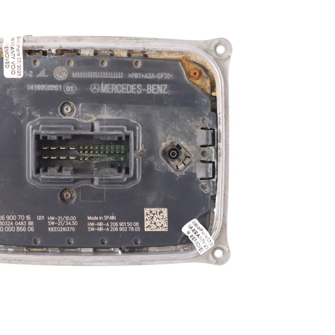 Mercedes W206 LED Front Lamp Headlight Control Unit Ballast ECU - SKU A2069007016 - Part number A2069007016