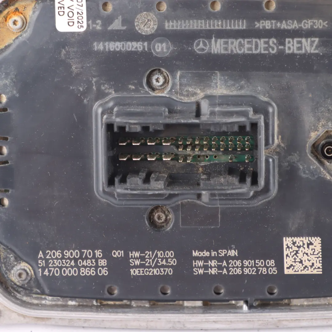 LED Front Lamp Headlight Control Unit Ballast ECU to Mercedes W206 with Part number A2069007016 Mercedes W206 LED Front Lamp Headlight Control Unit Ballast ECU - SKU A2069007016 - Part number A2069007016