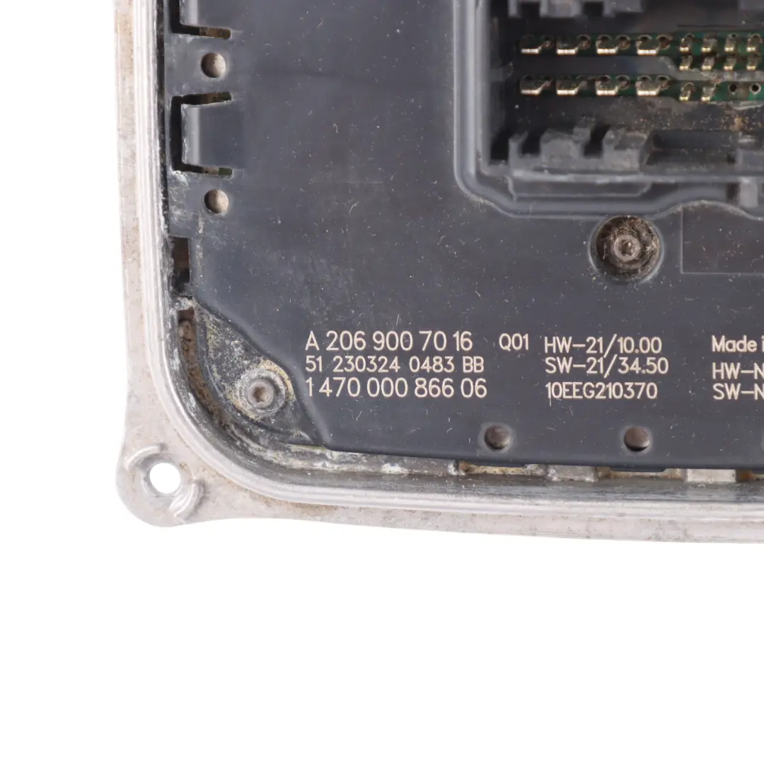 LED Front Lamp Headlight Control Unit Ballast ECU to Mercedes W206 with Part number A2069007016 Mercedes W206 LED Front Lamp Headlight Control Unit Ballast ECU - SKU A2069007016 - Part number A2069007016