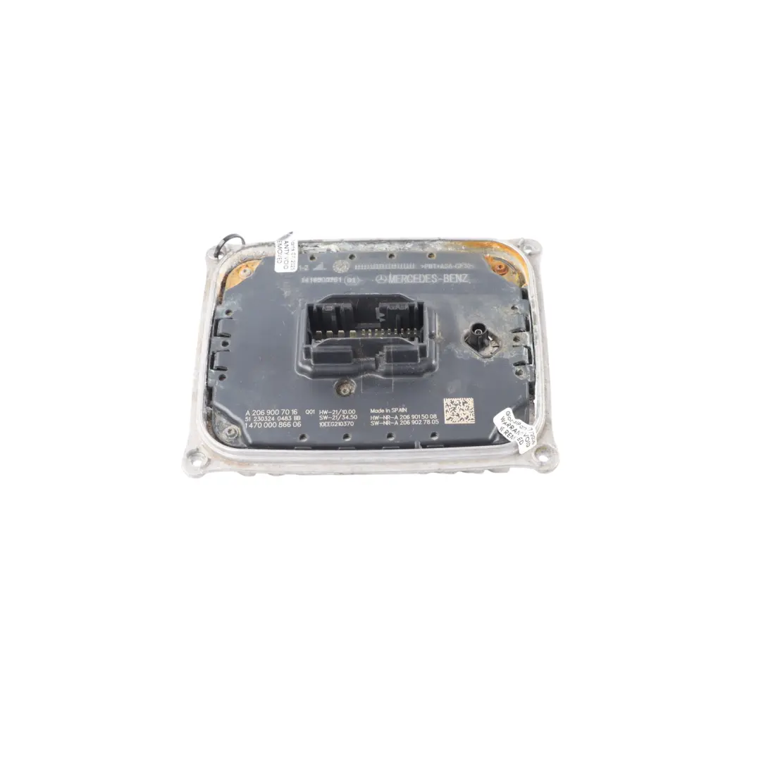 LED Front Lamp Headlight Control Unit Ballast ECU to Mercedes W206 with Part number A2069007016 Mercedes W206 LED Front Lamp Headlight Control Unit Ballast ECU - SKU A2069007016 - Part number A2069007016
