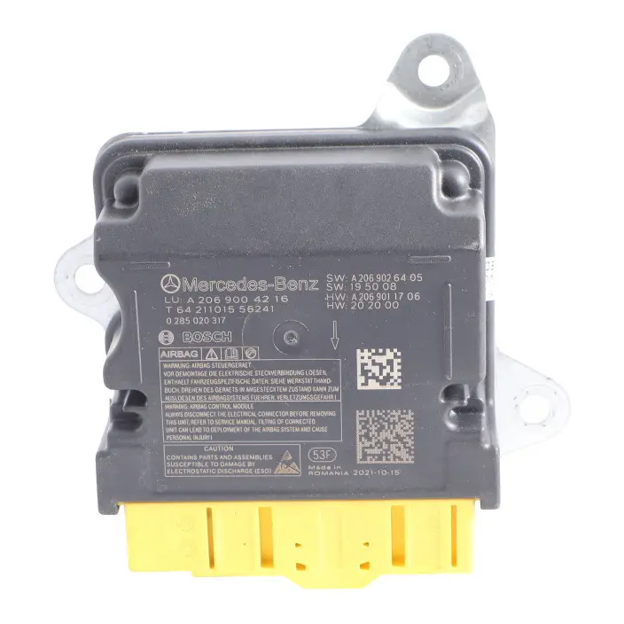 Module Control Unit SRS A2069011706 to Mercedes W206 Air with Part number A2069026405 Mercedes W206 Air Module Control Unit SRS A2069011706 - SKU A2069004216 - Part number A2069026405