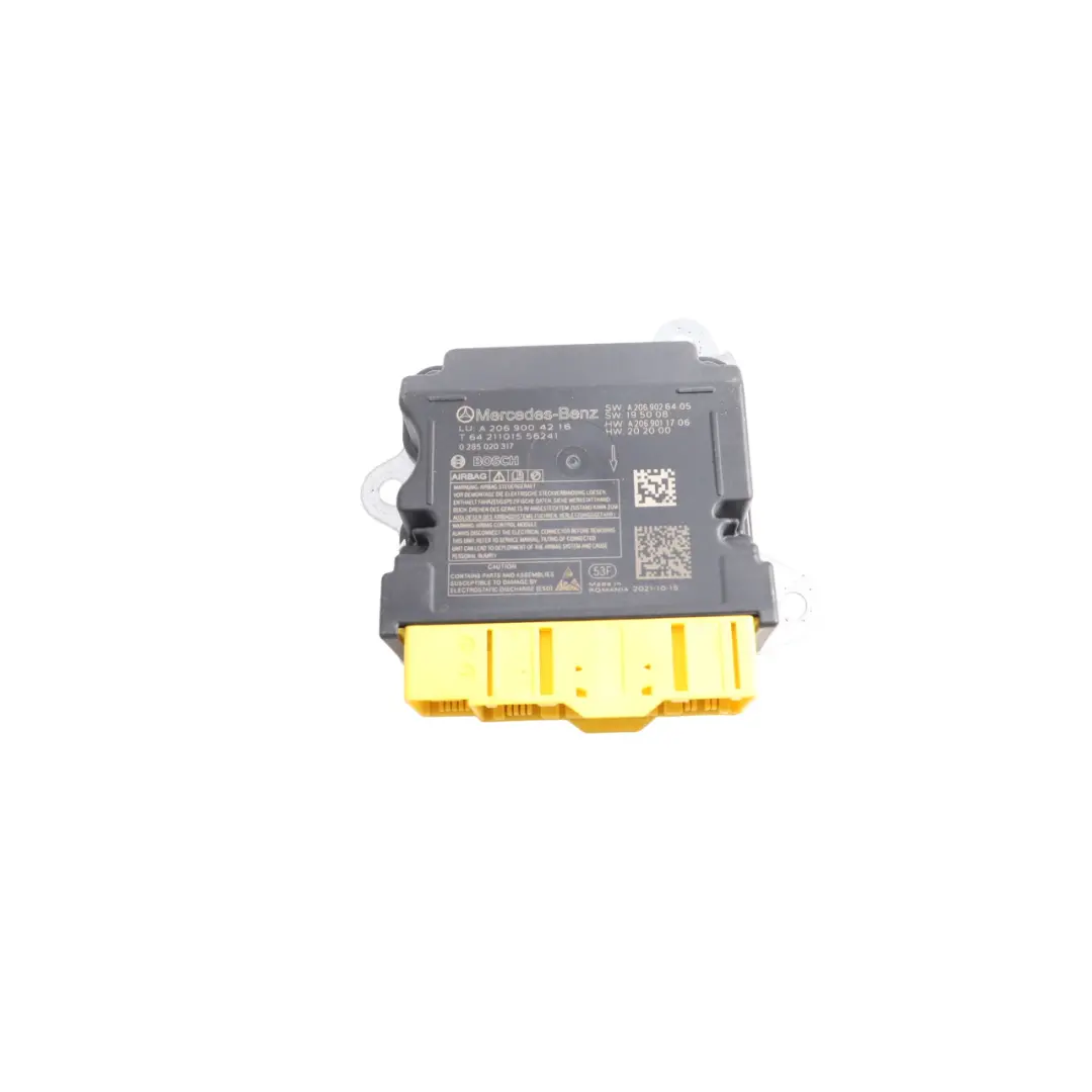Module Control Unit SRS A2069011706 to Mercedes W206 Air with Part number A2069026405 Mercedes W206 Air Module Control Unit SRS A2069011706 - SKU A2069004216 - Part number A2069026405